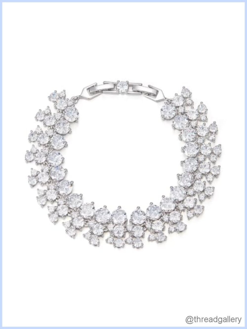 Cubic Zirconia Tennis Bracelet Adjustable Classic Wedding Bridal Jewelry
